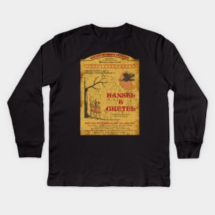 Hansel and Gretel Retro Kids Long Sleeve T-Shirt